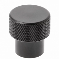 Ручка мебельная алюминиевая STRUCTURE кнопка, черный матовый — купить оптом и в розницу в интернет магазине GTV-Meridian.